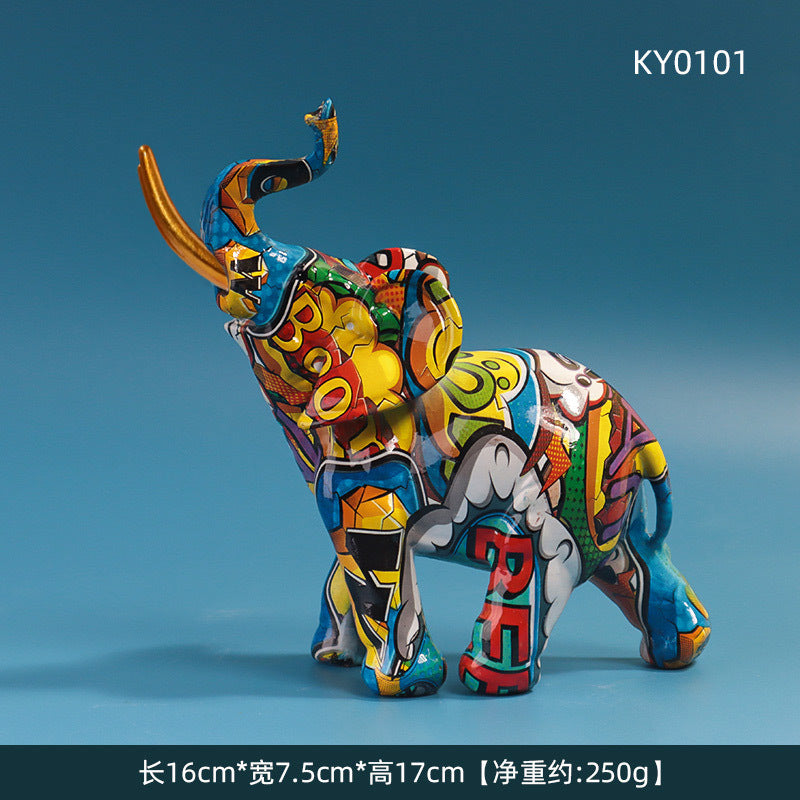 Creative Resin Elephant Décor for Home and Office