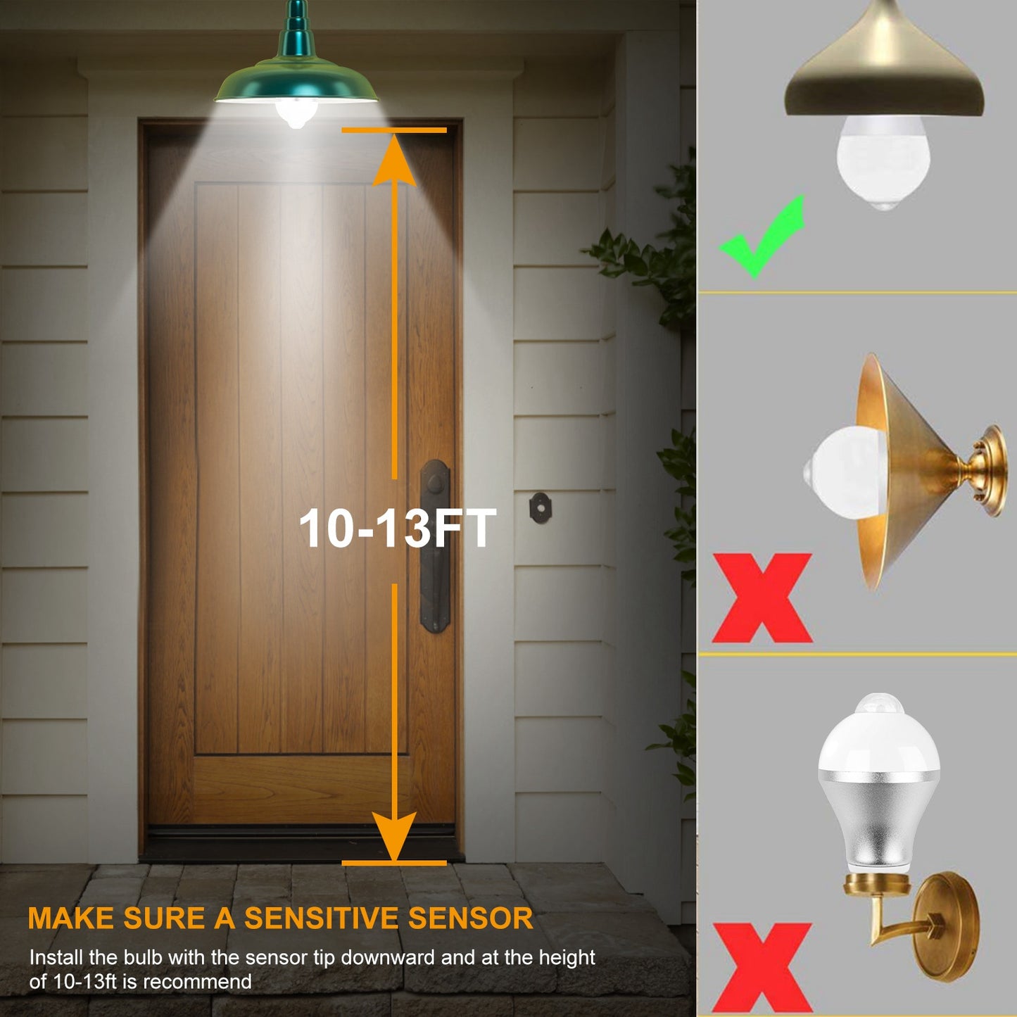 E27 9W Motion Sensor LED Bulb – Dusk-to-Dawn Auto