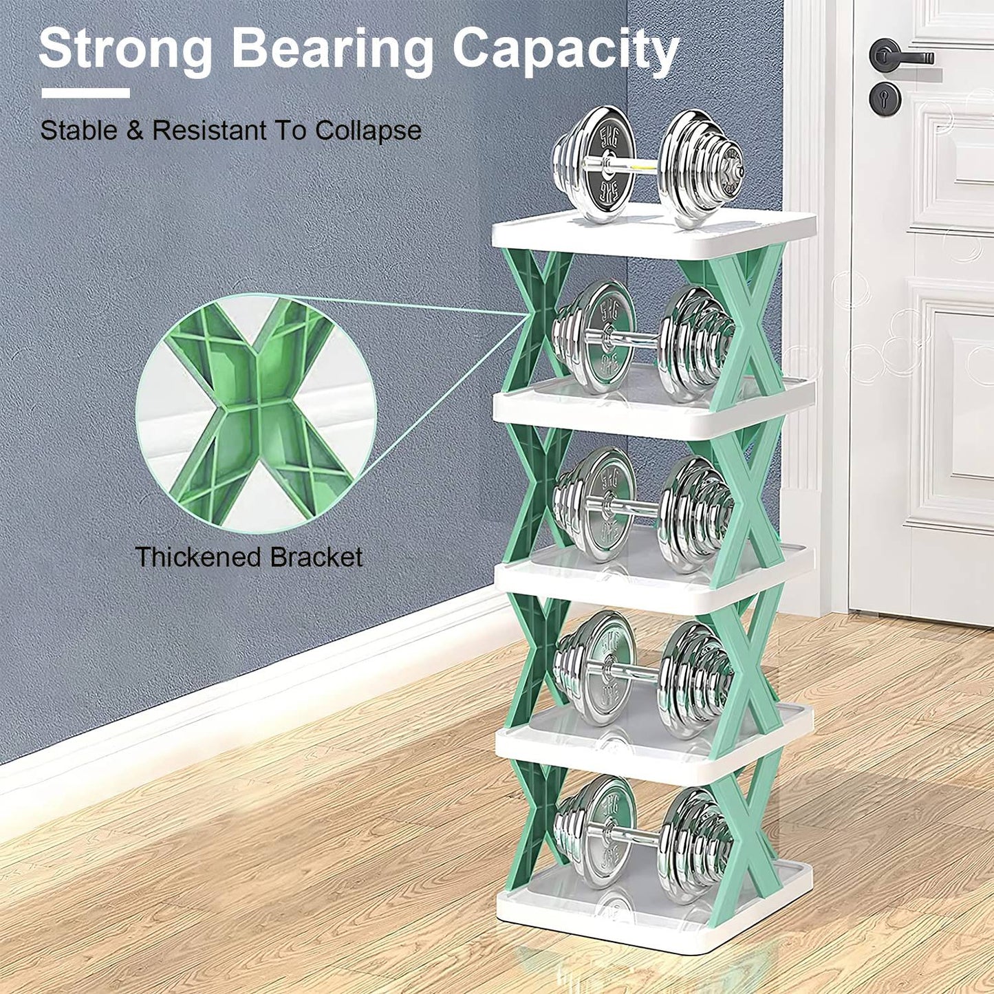 9-Tier Slim Entryway Shoe Rack – Space-Saving Organizer