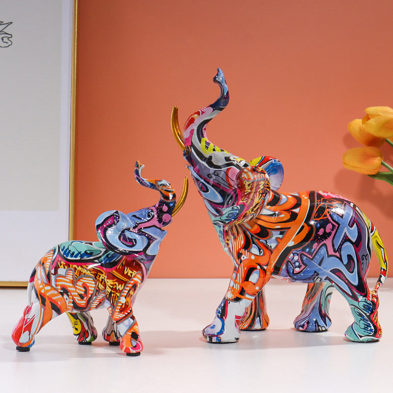 Creative Resin Elephant Décor for Home and Office