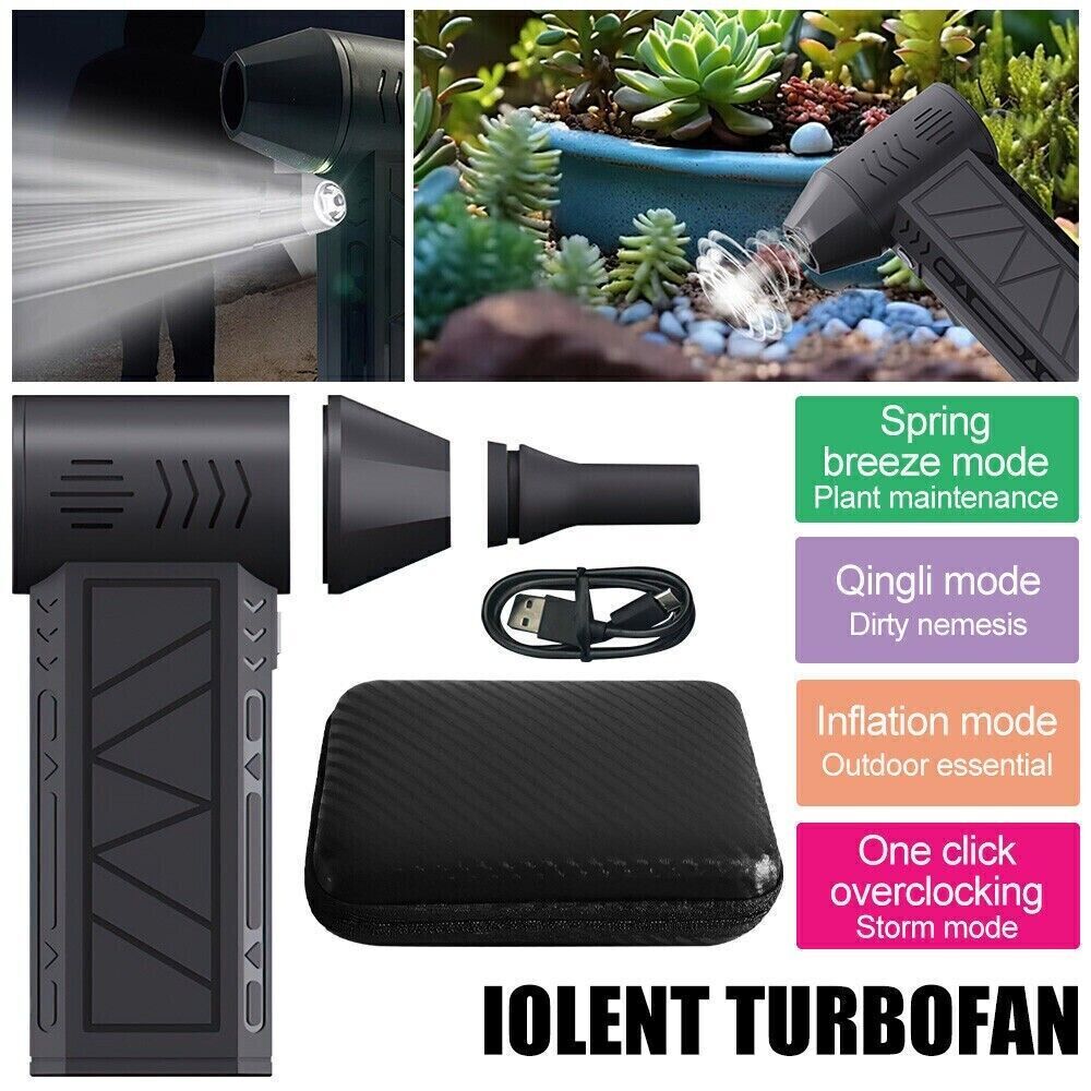 Jet Dry Mini Blower 130,000 RPM Portable Air Blower Super Jet Fan Turbo Powered