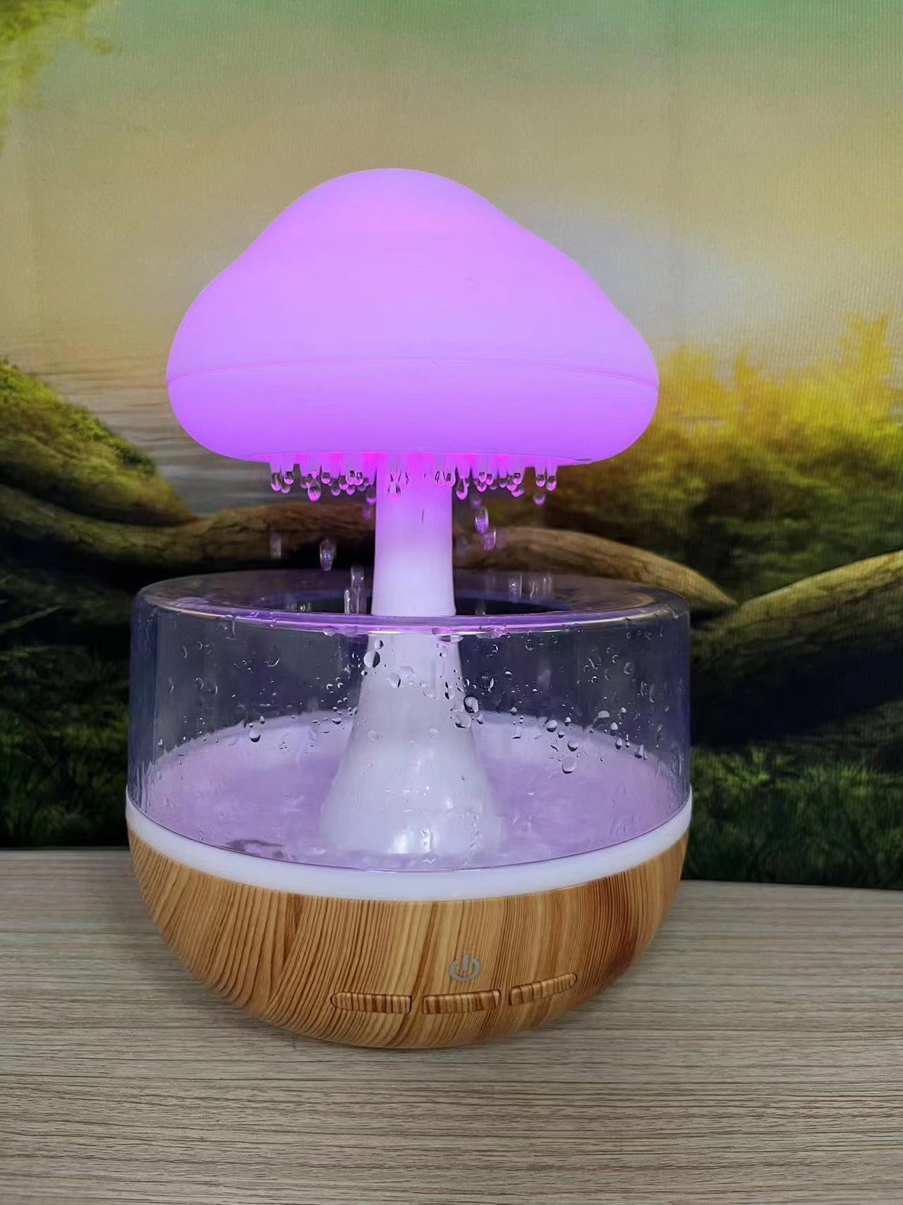 Desktop Rain Cloud Humidifier – 400ml Colorful Mist for Home & Office