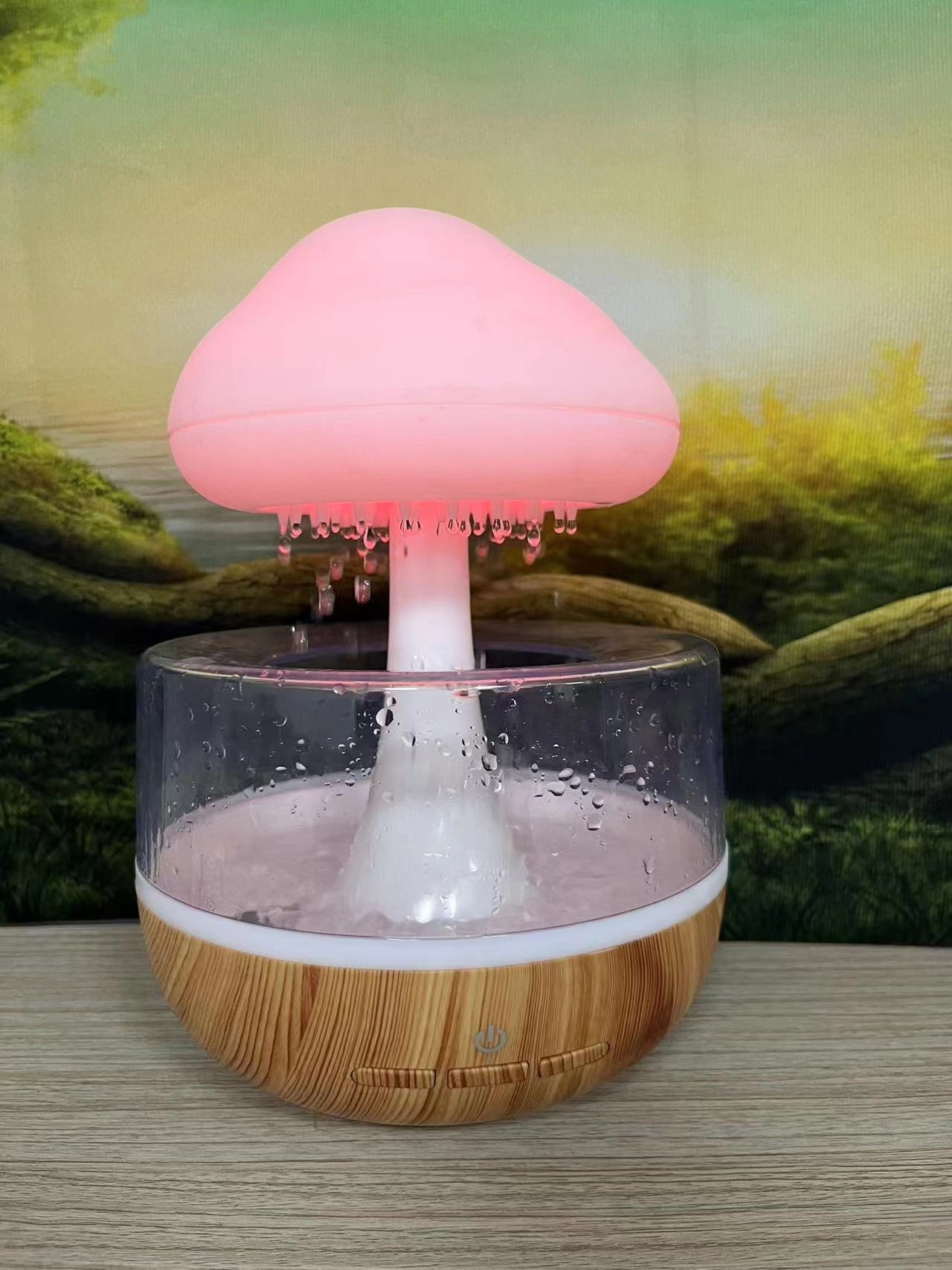 Desktop Rain Cloud Humidifier – 400ml Colorful Mist for Home & Office