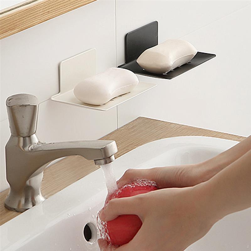 Suction Cup Wall Soap Dish Storage Rack Holder