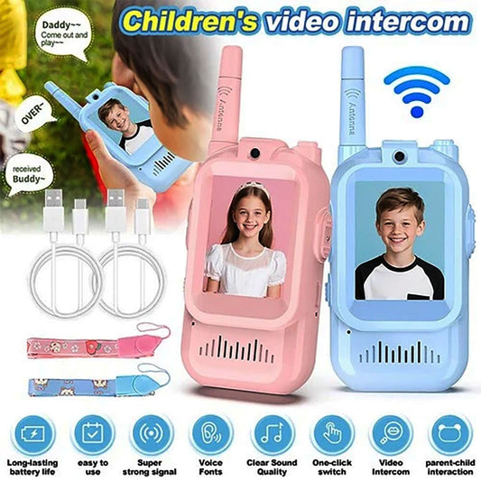 Kids Video Walkie-Talkies – Rechargeable 2-Pack
