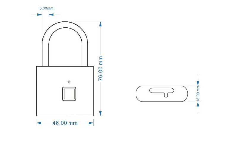Smart Fingerprint Padlock – Keyless Security for Home Bags & Cabinets