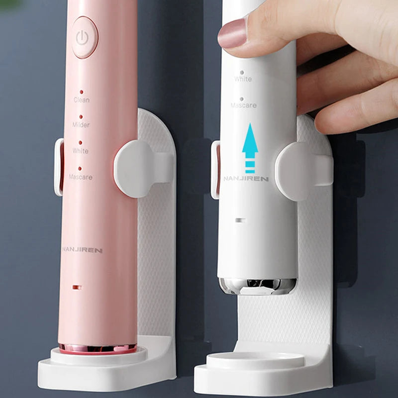 Wall-Mount Silicone Toothbrush Holder – Universal Fit