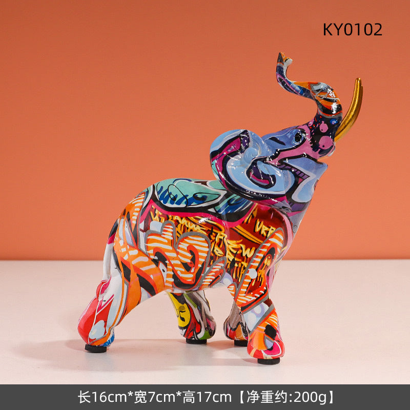 Creative Resin Elephant Décor for Home and Office
