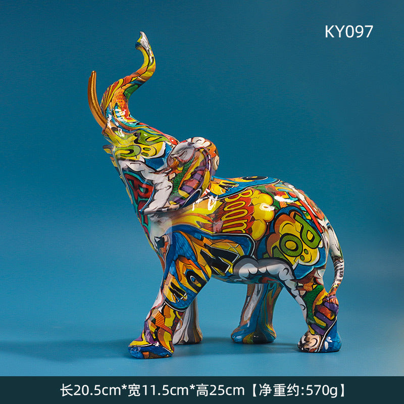 Creative Resin Elephant Décor for Home and Office