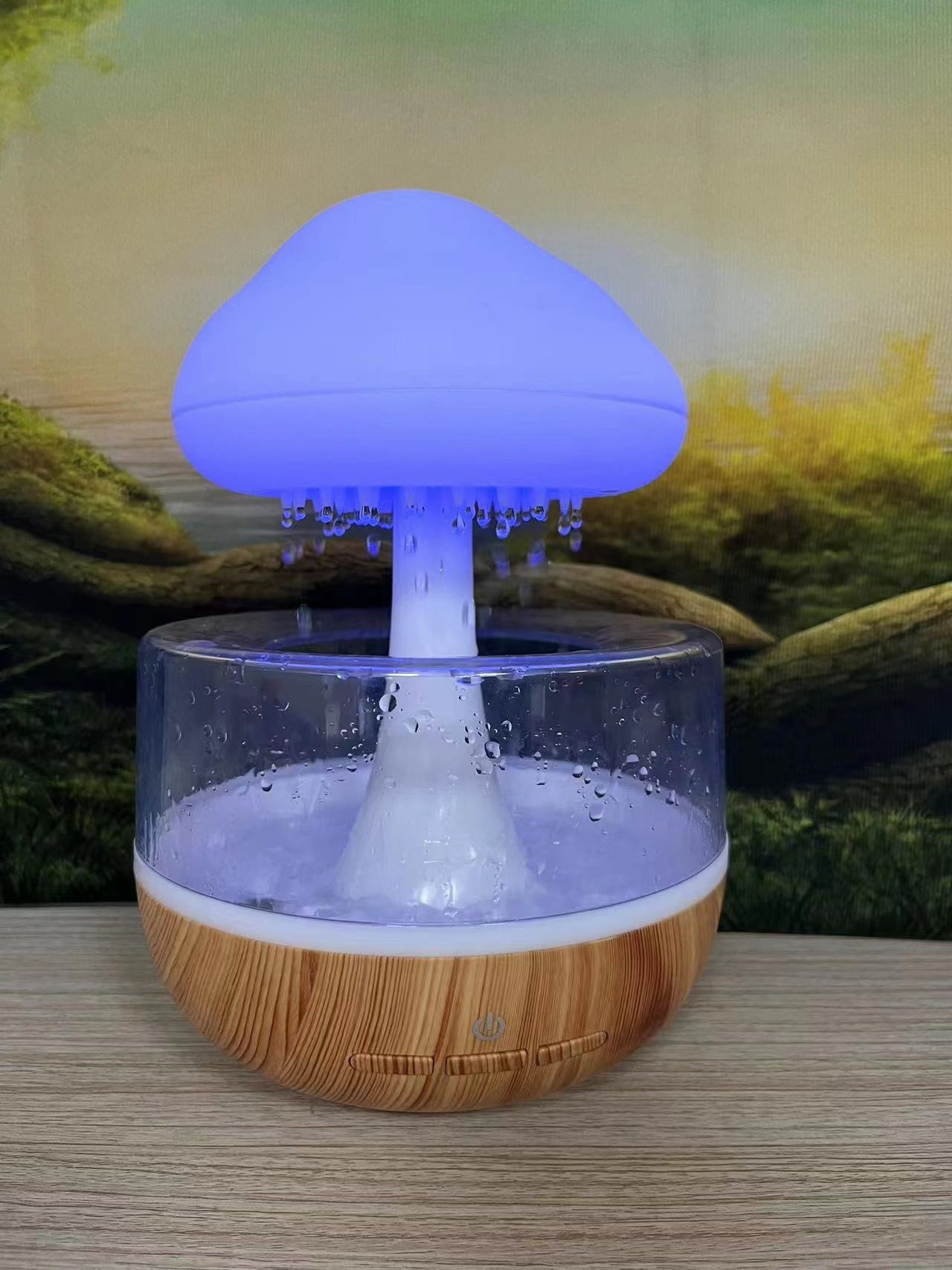 Desktop Rain Cloud Humidifier – 400ml Colorful Mist for Home & Office