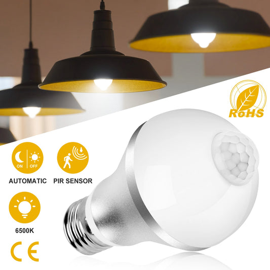 E27 9W Motion Sensor LED Bulb – Dusk-to-Dawn Auto